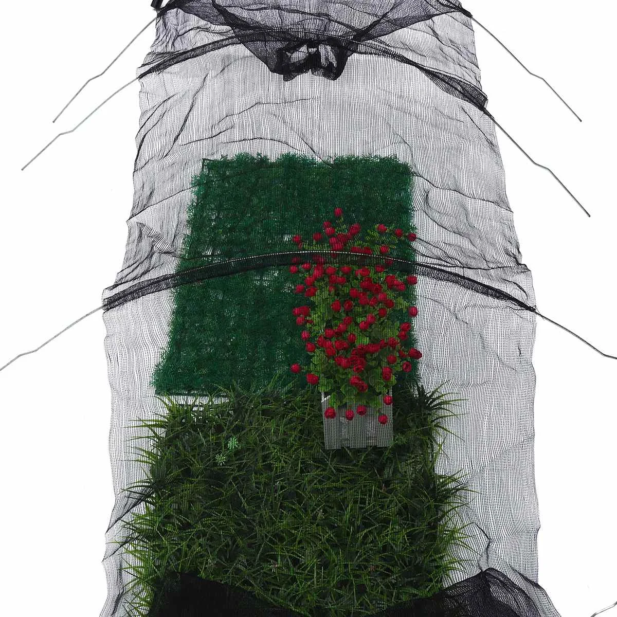 

Black Mesh Network Insect Bird Barrier net Prevent Vegetables Flowers Plant Greenhouse Garden bask sun shade net