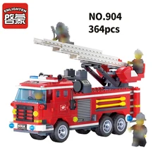 ENLIGHTEN City Police Fire Truck Firemen Car Building Blocks Sets Bricks DIY Model Kids Toys Gift ENLIGHTEN City Police Fire Truck Firemen Car Building Blocks Sets Bricks DIY Model Kids Toys Gift