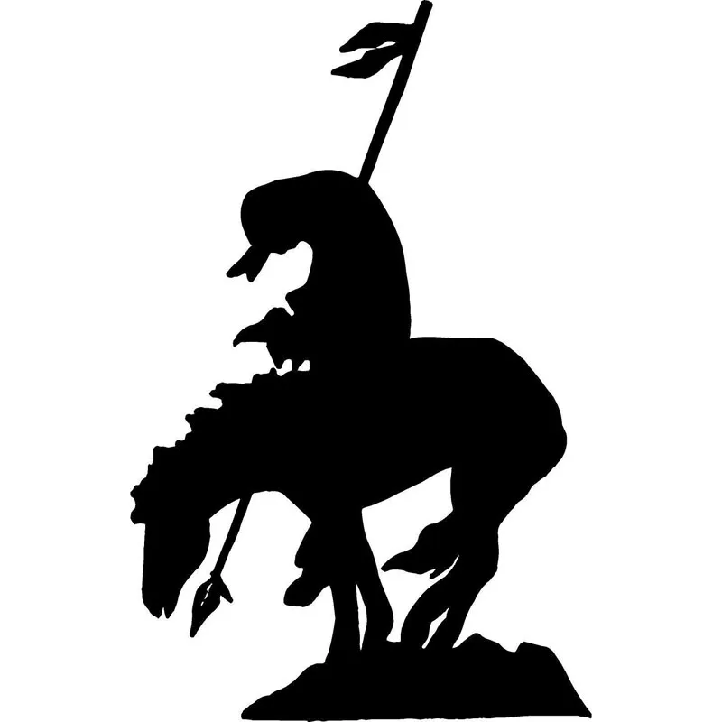 16cm*10cm End Of The Trail Horse Chief Brave Bardian Vinyl Decal Car