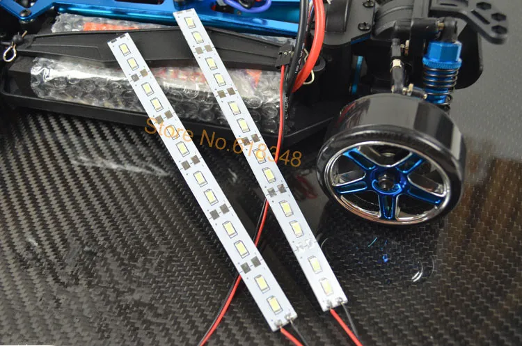 

24 LED Dash Lights Underbody Under Chassis Strips Lights System For 1/10 1/8 RC Car Body Shell HSP HPI Sakura Drift