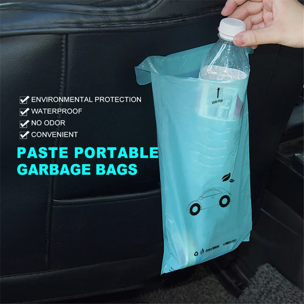 

5PCS Home Trash Storage Bags Disposable Paste Storage Bags Holder Garbage Dust Organizer Container Convenient For Car Vehicle