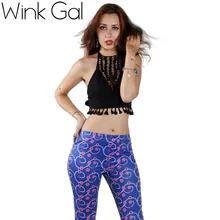 Wink Gal Сексуальный летний топ с открытой спиной, сзади на завязке в виде бантика, спереди украшен кисточками, стильно и женственно