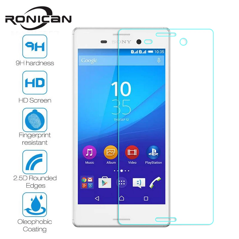 Ronian закаленное стекло для sony Xperia M4 Aqua M4 E2303 Dual E2312 защита экрана 9H 2.5D 0,26 мм защитная пленка