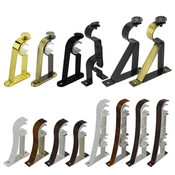 

2Pcs Drapery Curtain Rod Tube Bracket Hook