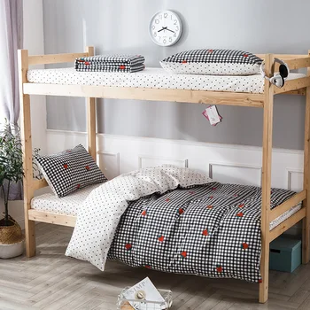 

Brief Cartoon Black and white case Bedding Sets 3pcs Geometric Pattern Bed Linings soft Duvet Cover Bed Sheet Pillowcases Cover