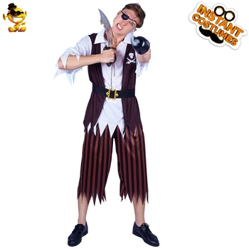 

New Arrival Adult Man Cool Pirate Costume Imitation Carnival Party Role Play Pirate Clothing Costume