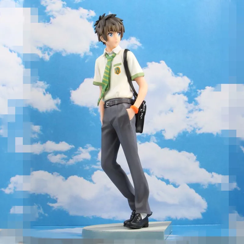 22-23 см 2 шт./лот ПВХ японского аниме figur kimino na wa Miyamizu Mitsuha ваше имя Tachibana Taki фигурка модель