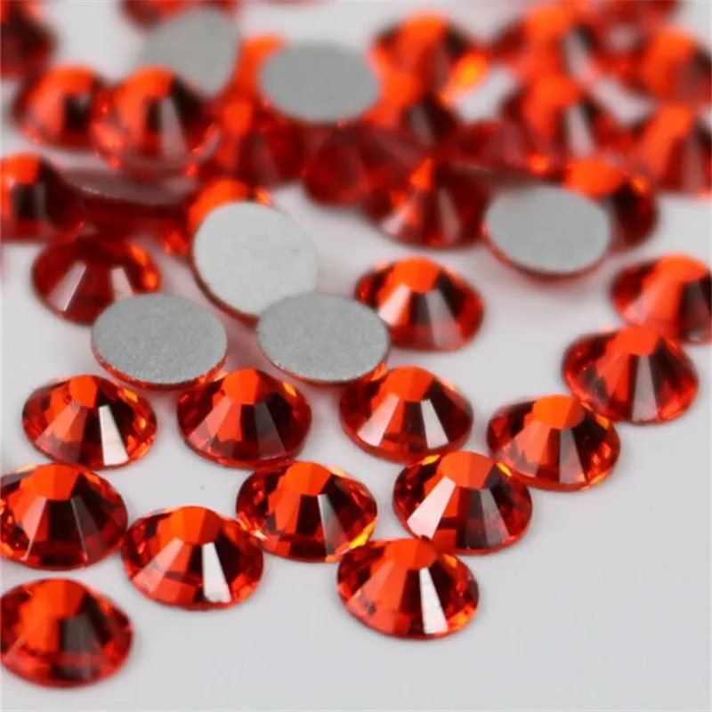 

IDFIAF Red Siam SS10 1440pcs Promotion Crystals Hotfix Rhinestones Hot Fix FlatBack Strass Crystal Iron-On Glass Garment Stones