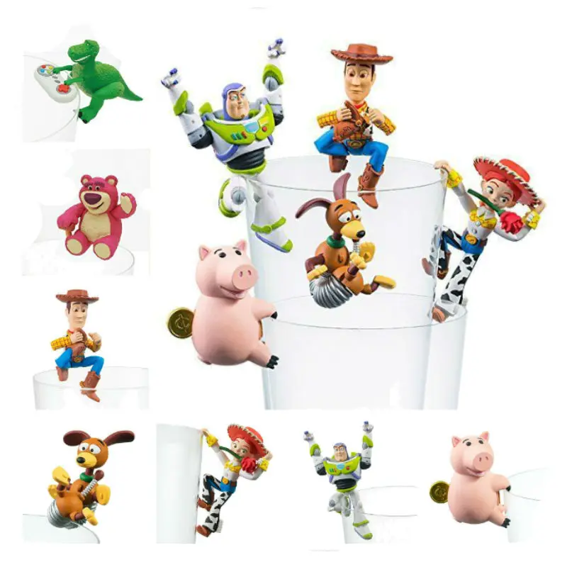 

the edge of cup Toy Story vol.2 woody jessie slinky dog buzz lightyear hamm mini figure toy