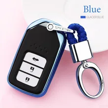 Мягкий чехол для ключей из ТПУ для Honda CRV Odyssey Accord 2013- автомобильный корпус автомобильный стильный защитный брелок аксессуары