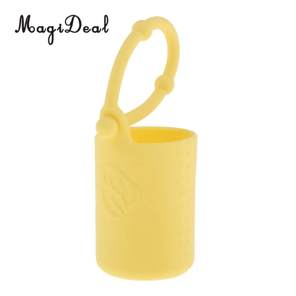 15ml Essential Oil Bottle Silicone Roller Holder Sleeve Carrying Cover Case Pink Blue Yellow Purple Green Orange