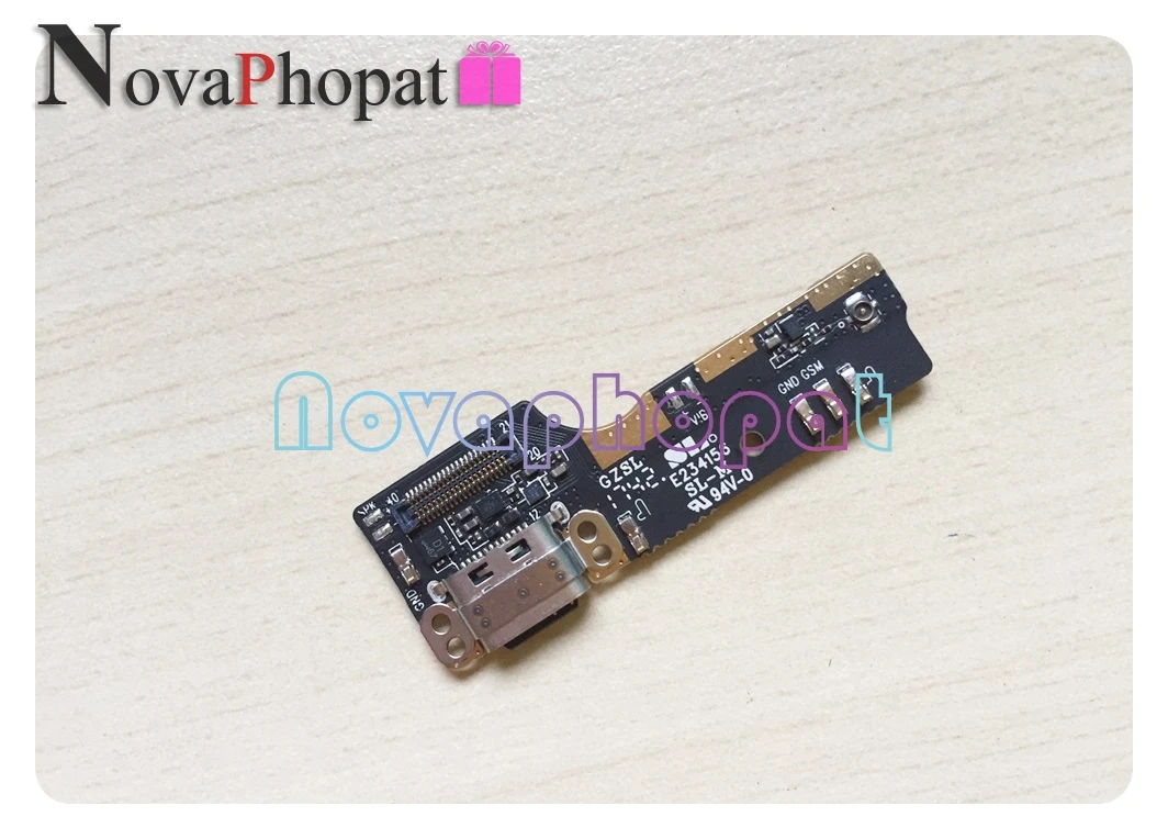 

Novaphopat Charger Port For Elephone S8 USB Dock Charging Port Plug Connector Microphone mic Flex Cable Board +track