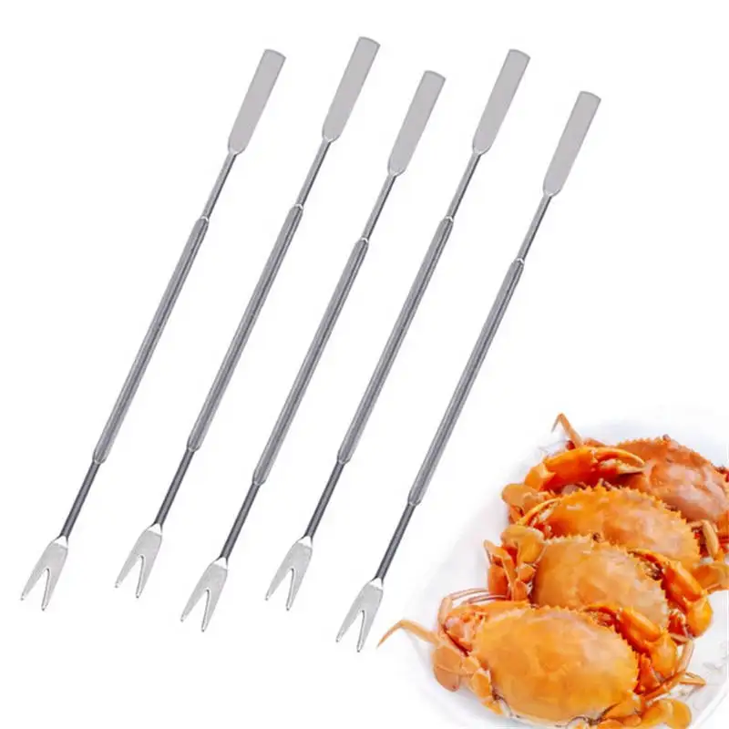 DoreenBeads Stainless Steel Crab Lobster Seafood Fork Seafood Tools Nut