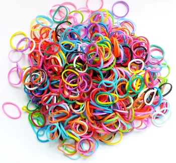 

100pcs/bag Mixed Colorful Rubber Bands Girls Pet Dog DIY Hair Bows Grooming Hairpin Hair Accessories