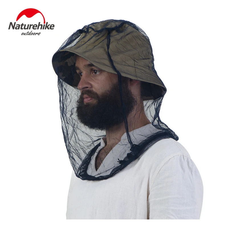 

Naturehike outdoor mesh cap anti mosquito gauze mask to prevent bee net cover cap manufacturers direct sales
