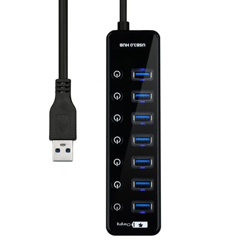USB 3.0 Hub 7 Port Hub USB Extender Stretcher 5Gb / s USB Splitter