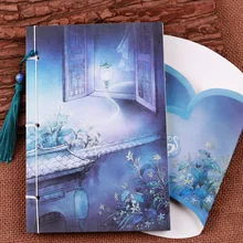 Винтажные канцелярские принадлежности в китайском стиле блокнот для учебы Подарочный дневник повседневные мемос винтажные мягкие книги