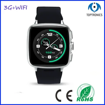 

3G WIfi Smart Watch Phone with Voice Control ROM 512M RAM 4G Support 32G TF Card Android 4.4 1.3GHZ MTK6572 Dual CoreCamera GPS