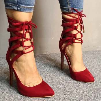

Karinluna Luxury Brand Women Shoes plus Size 35-47 Gladitor Sexy Party Summer Sandals High Heels Shoes Woman