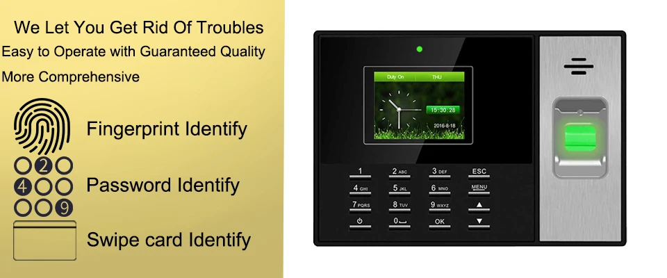 Eseye система посещаемости времени TCPIP время часы рекордер сотрудников распознавание устройства Электронный Отпечаток пальца посещаемость машина