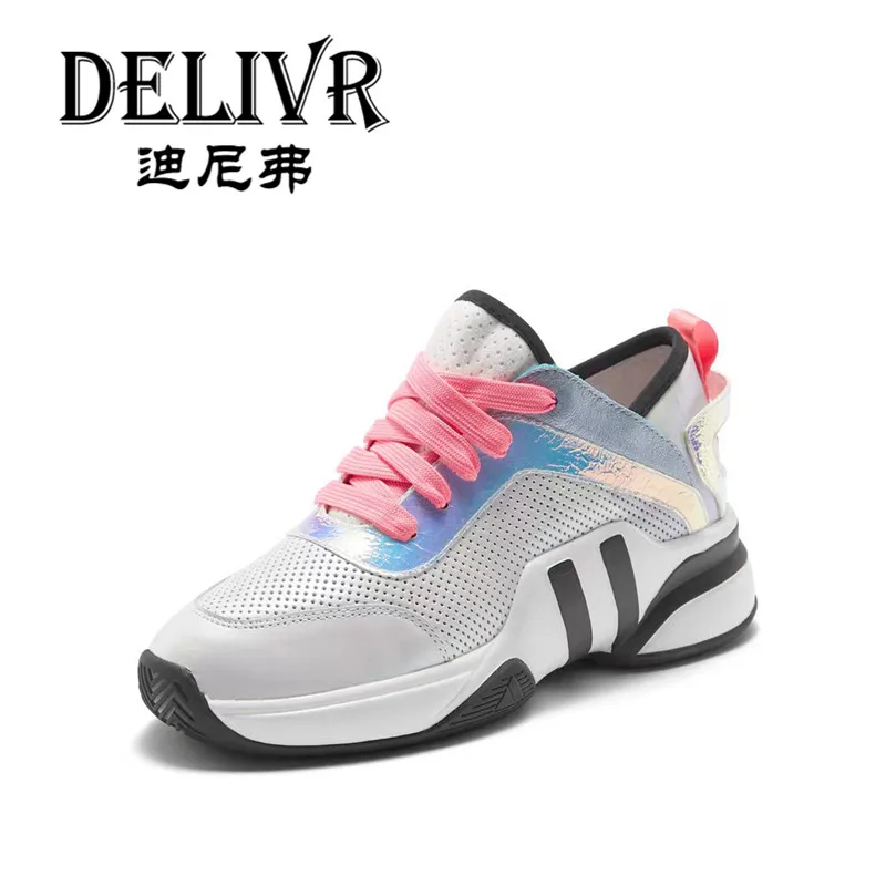 

Delivr Luxury Ladies Sneakers 2019 Spring New Thick Sole Women Casual Sneaker Shoes Tenis Feminino Basic Sport Schoenen Vrouw