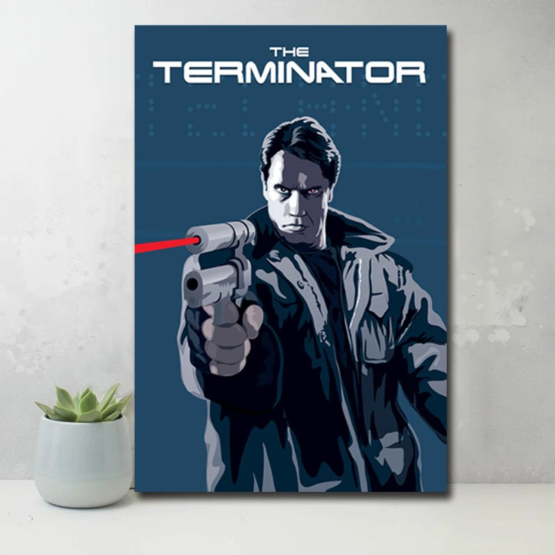 

The Terminator Movie HD Canvas Paintings For Living Room Decoration Modern Wall Art Oil Painting Poster Home Decor