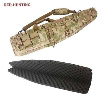

48" 1.2M Hunting Bag Tactical Paintball Shooting Rifle Case Gun Storage Carry Bag Sponge Lining 5 Colors