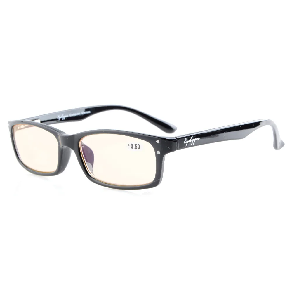 

CG103 Eyekepper Spring Hinges with UV Protection, Anti Blue Rays, Anti Glare Amber Tinted Lenses Computer Reading Glasses