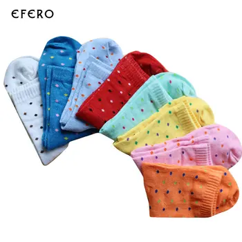 

10Pair Hot Sale Women Cute 3D Sock Art Socks Fashion Candy Color Cotton Blended Ankle Short Socks For Women Ladies Calcetines