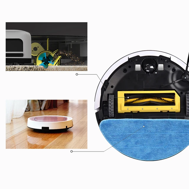 ILIFE V7s Plus Robot Stofzuiger Sweep & Nat Mop Tegelijk Voor Harde Vloeren & Tapijt Run 120 minuten voordat automatisch Opladen 5