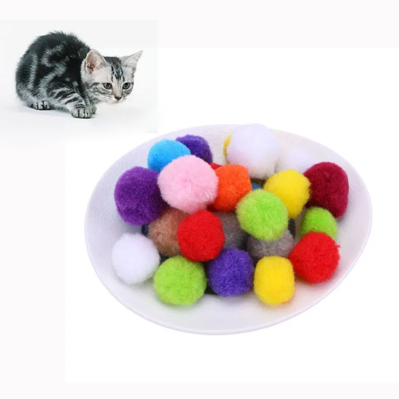 

Funny Fleece Ball Dog Cat Toy Funny Colorful Toy Animals Pet Self Interactive Toys for Puppy Kitten Pets Training Products