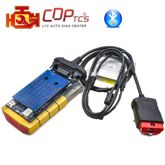 

CDP TCS cdp pro Bluetooth OBD2 Gold case 2015.R3 keygen / 2016.R1 activate OBDII code reader scanner cars trucks diagnostic tool