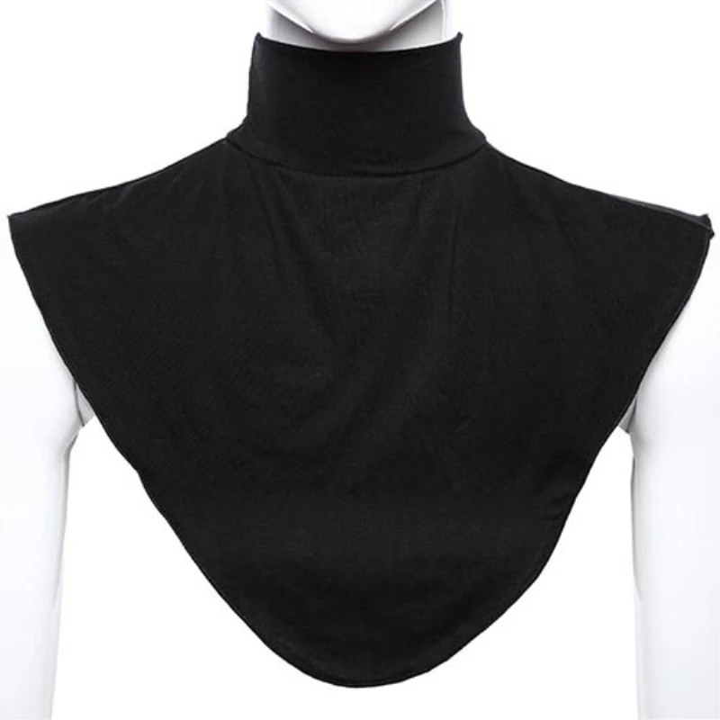 

Women's Modal False Collar Hijab Moslem Islamic Pure Color Neck Cover Loop Scarf