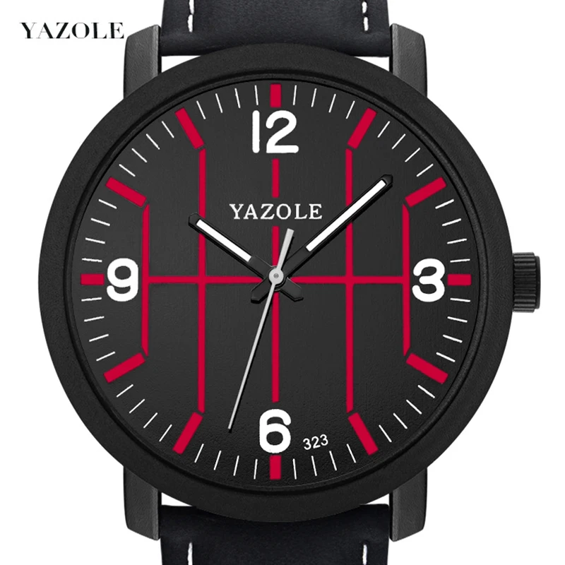 

YAZOLE 2018 New Watch Men Unique Design Basketball Large Dial Middle Couple Quartz Clock Wristwatch Men Watch Kol Saati