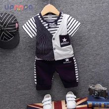 

Formal Clothing Sets For Baby Boys Clothes Suits Newborn Kids Boy Outerwear Striped Pattern Long Sleeve Sets Children Costume