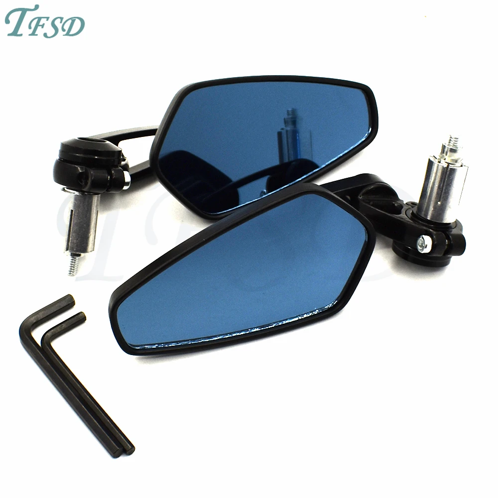 

Universal Motorcycle handlebar rearview mirror For YAMAHA YZF R1 R3 R6 R25 JOG TMAX 500 530 YBR 125 KAWASAKI Z800 Z1000 etc.