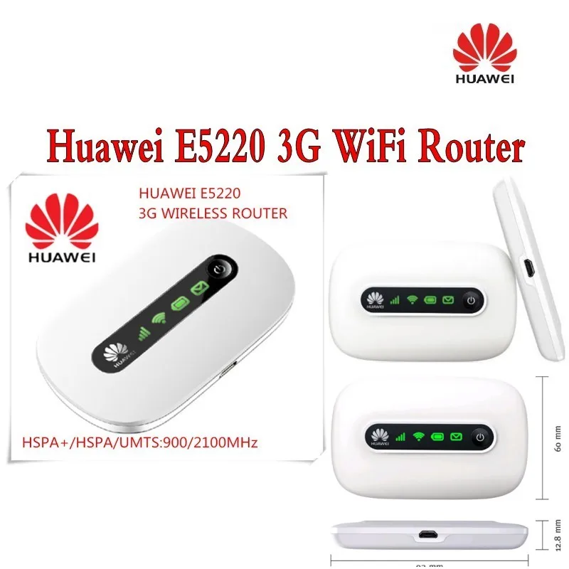 

Lot of 100pcs Huawei E5220s-2 21 Mbps 3G Mobile WiFi Hotspot (3G in Europe, Asia, Middle East, Africa) DHL dellivery