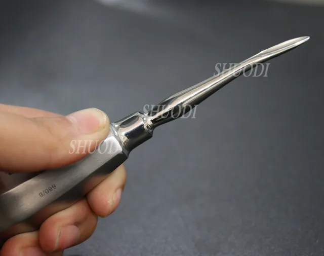 1 Piece Curved quite invasive Dental tongue scraper Very minimally invasive tooth rooth extraction tooth dental instruments