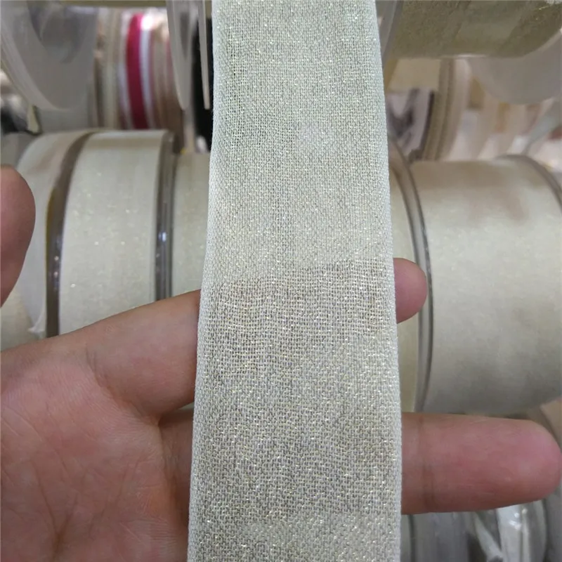 

Very Thin Ribbon Cotton 7MM to 50MM width Thin Webbing Gold lurex Beige Webbing Cotton Ribbon Silver Ribbon 1yard