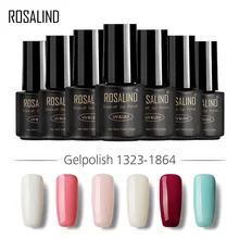ROSALIND гель 1S черный флакон 7 мл телесного цвета 1323-1465 Гель-лак для ногтей Дизайн ногтей УФ светодиодный Полупостоянный Гель-лак макарон
