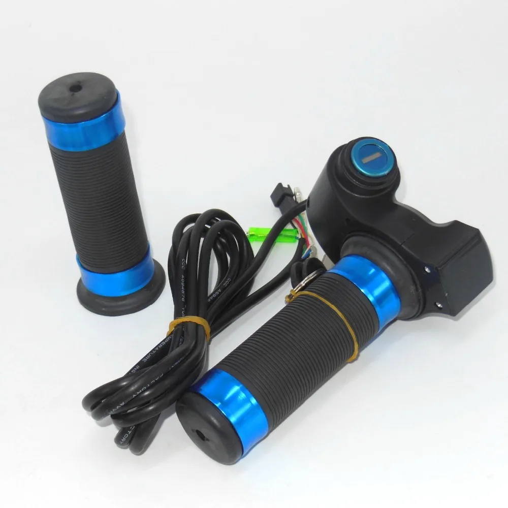 Sale EVFITTING Throttle for electric bike with ignition lock of 12V-84V with voltage display e-scooter Twist Throttle G101 1
