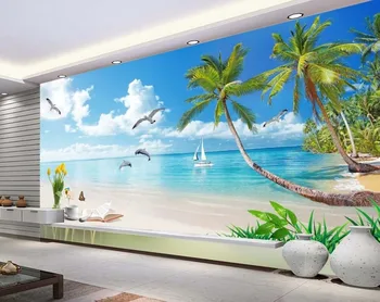 

custom 3d wallpaper Beautiful Mediterranean summer landscape photo wall murals wallpaper mural 3d wallpaper