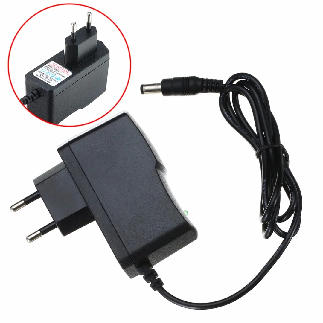

1pc Stable EU Plug AC 100-240V DC 9V 1A Converter Adapter Power Supply 1000mA 9W For Light Digital Products