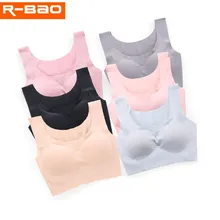 Женский спортивный бюстгальтер, бесшовный жилет для сна, топы, сплошной цвет, без косточек, для спортивного зала, йоги, фитнеса, легкое дышащее нижнее белье 05