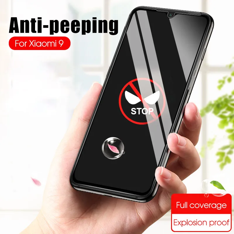 

Protect Privacy Anti-Peeping Glass for Xiaomi Redmi Note 7 Pro Note7 Tempered Glass For Xiaomi mi9 Se screen protector film