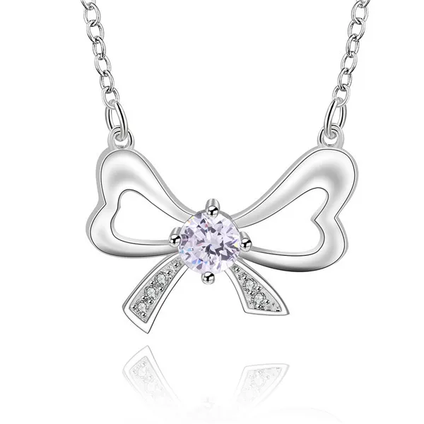 

Free Shipping Silver Necklace Fashion Sterling Silver Jewelry,factory price,Chirstmas gift,Inlaid Stone Belt necklace N600