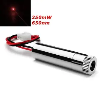 

New Focusable Laser Module Red Dot Laser Generator Diode 200-250mW 650nm
