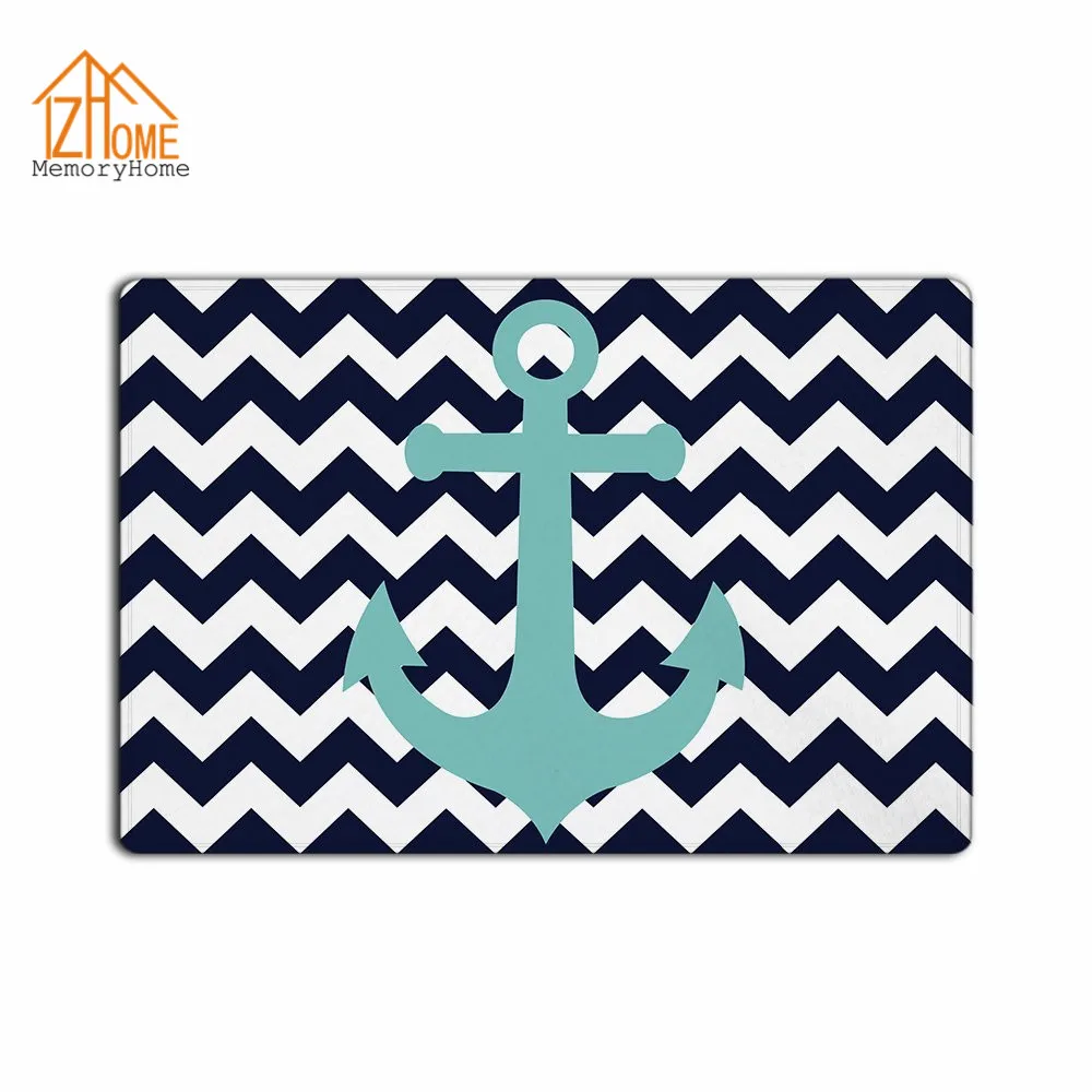 Blue Chevron Rug Promotionshop For Promotional Blue Chevron Rug - Memory Home Custom Navy Blue Chevron With Nautical Anchor Machine Washablefabric Nonslip Indoor Rug Funny Doormat Floor Mat blue chevron rug promotionshop for promotional blue chevron rug - memory home custom navy blue chevron with nautical anchor machine washablefabric nonslip indoor rug funny doormat floor mat