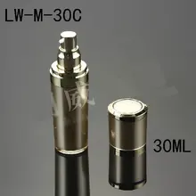 100 шт./лот Высокая-класс 30 мл анодированный Алюминий сужающаяся к низу бутылка, Пластик бутылки, латексная бутылка LW-M-30C