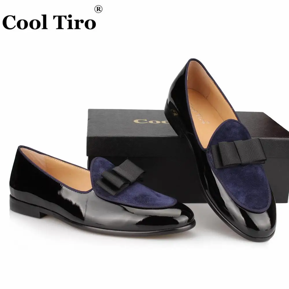 Blue Suede loafers Bow (4)